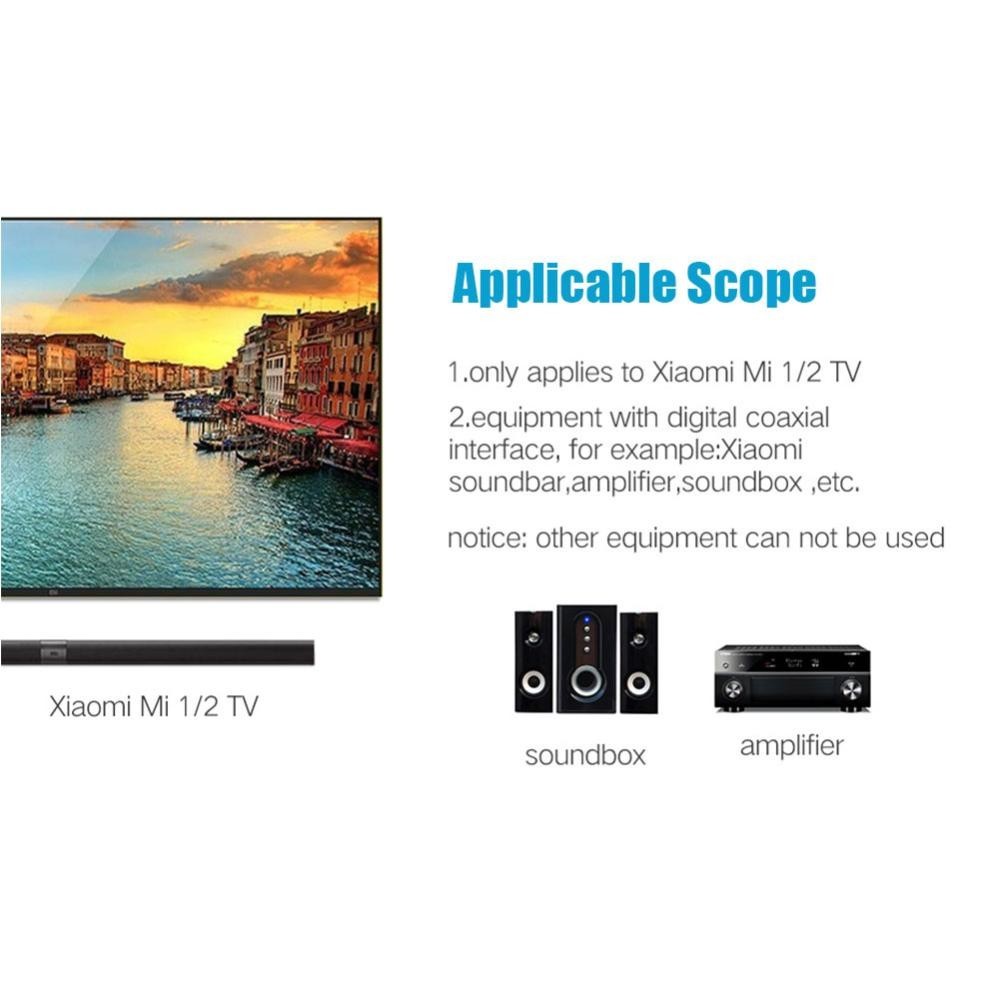 Timekey RCA 3.5 มม.แจ็ค Aux สายสเตอริโอดิจิตอล Coaxial Audio Line Applicies Mi TV รุ่นที่ 1 / 2 เวอร์ชัน I9M6