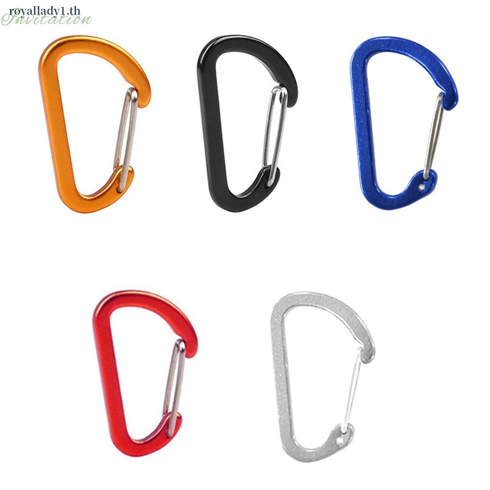 [มีในสต็อก] พวงกุญแจคลิปตะขอสปริงสําหรับปีนเขากลางแจ้งสแตนเลส Mi-ni Carabiner