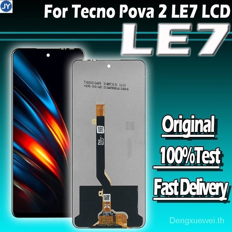 เดิม6.9จอ LCD สำหรับ tecno pova 2 le7จอสัมผัสจอ LCD สำหรับ tecno pova2 LCD pova 2