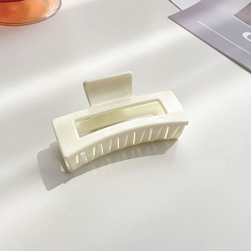 กิ๊บติดผมอะคริลิคทรงสี่เหลี่ยมสําหรับผู้หญิง 2024 กิ๊บติดผมระดับไฮเอนด์สไตล์ใหม่สําหรับด้านหลังศีรษะคลิปฉลาม - รูปที่ 7