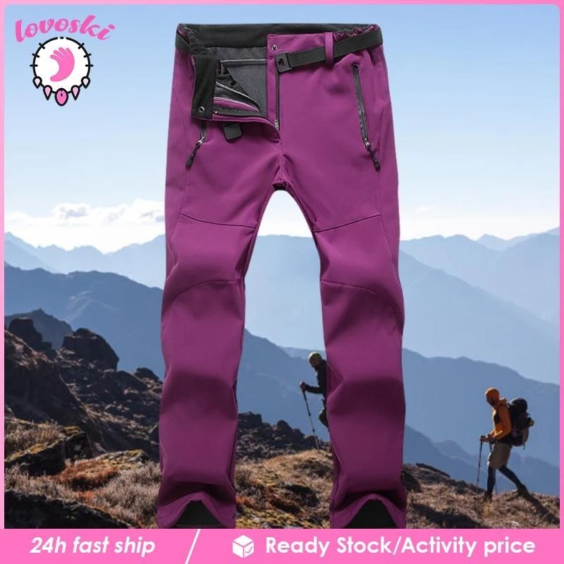 กางเกงสกีสตรี Lovoski ขนแกะ Cargo Softshell thumbnail 10
