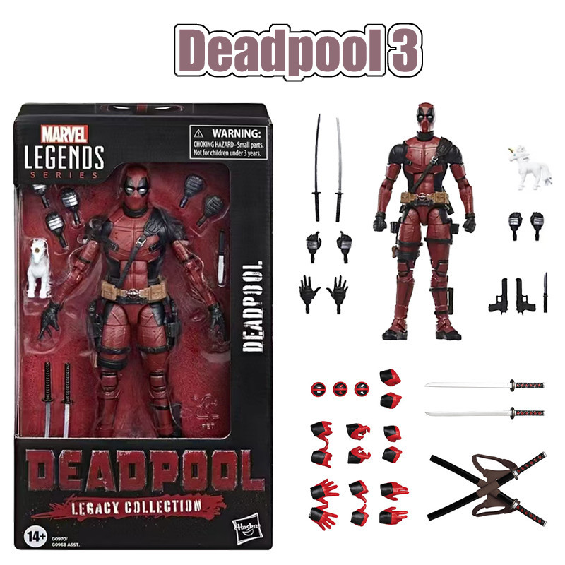 ฟิล์ม Marvel Legends Deadpool & Wolverine Action Figure KO Deadpool ของเล่นตกแต่งโมเดล