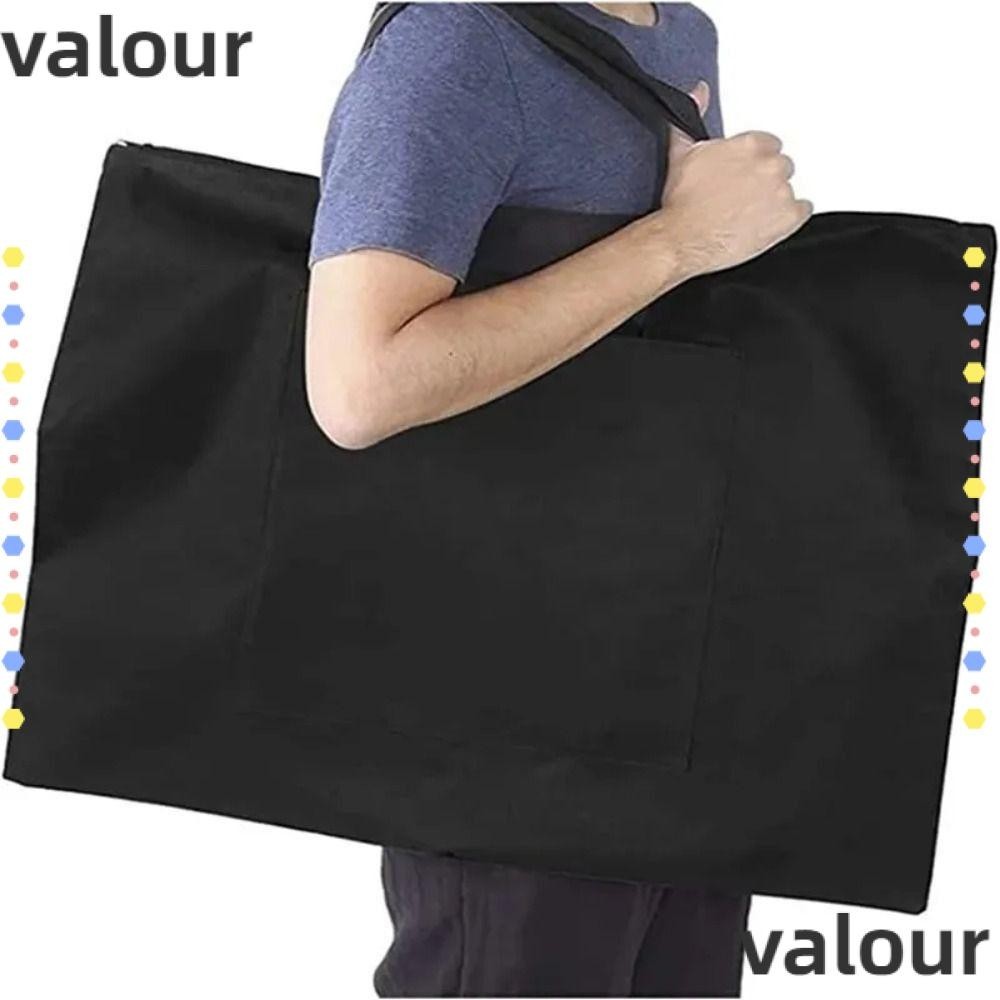 Valour Shoulder A2 Painting Board Bag, Canvas Large Capacity Drawing Bag, Black Storage Bag