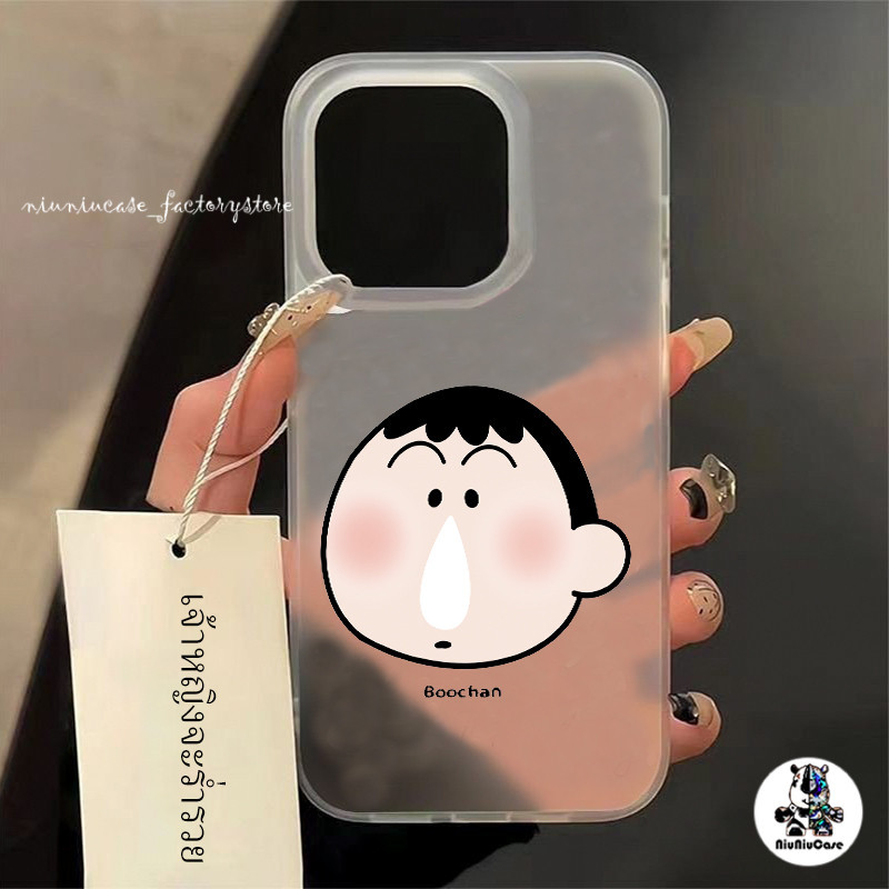 niuniu- เคสโทรศัพท์ โปร่งแสง For เคสไอโฟน11 iPhone 11 12 13 14 15 Pro Max X XS 7 Plus เคส ซิลิโคนนุ่ม Crayon Shin-chan