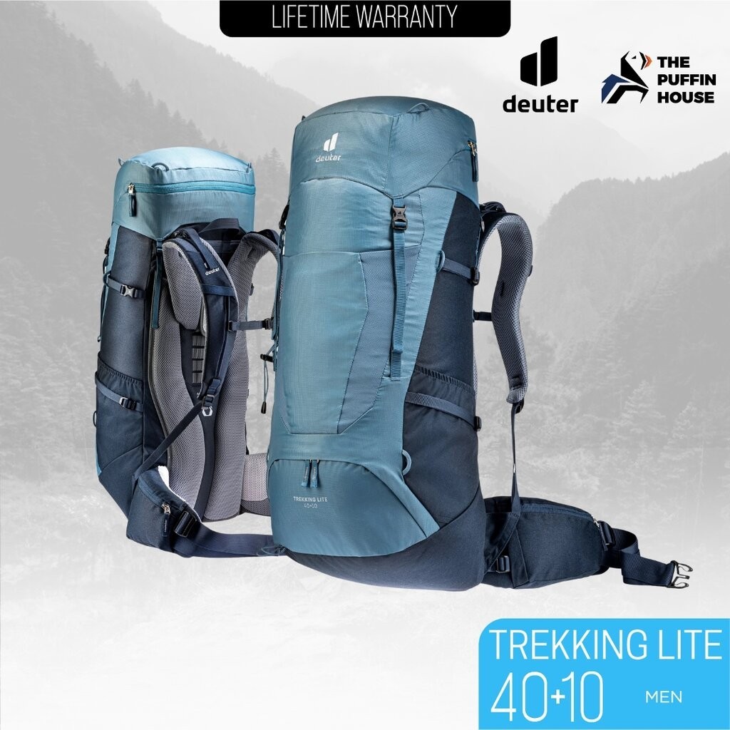 DEUTER Trekking Lite 40+10 กระเป๋าเป้เดินป่าสำหรับผู้ชาย ขนาด 40+10 ลิตร