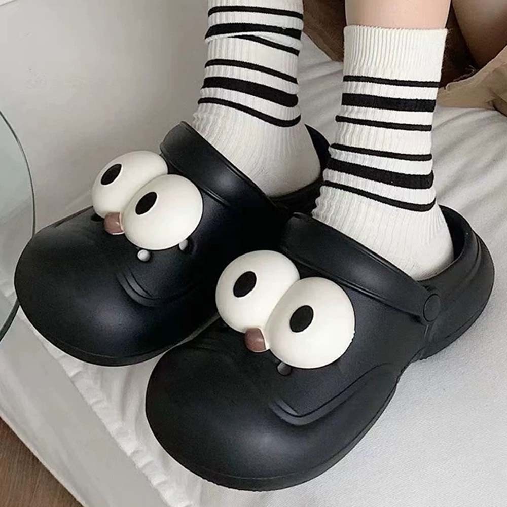 หัวเข็มขัดรองเท้า - DIY รองเท้า Charms อุปกรณ์เสริม - สําหรับ Clogs รองเท้าแตะรองเท้าตกแต่ง - Big Eye Shape Buckle - ตลก, น่ารัก, Y2K, ถอดออกได้