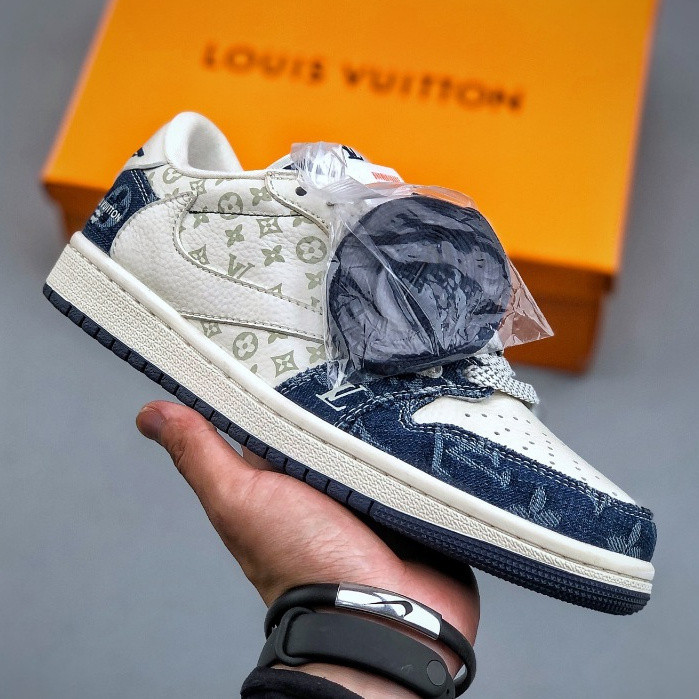 รองเท้าผ้าใบลําลองtraavis sccott X Air A/J 1 low sj2068 003