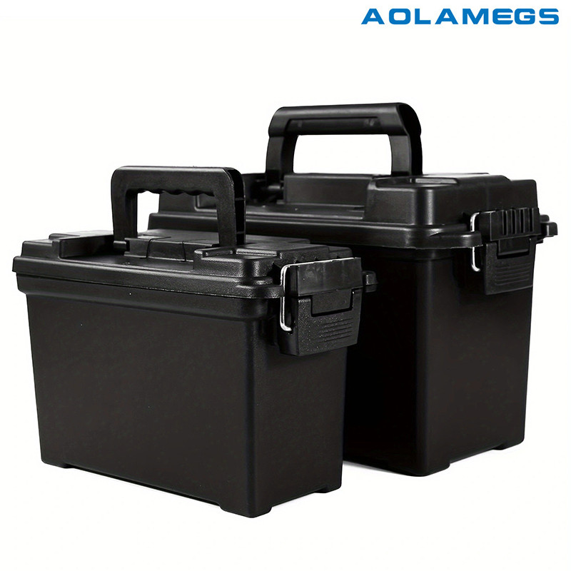 กล่องเก็บพลาสติก AOLAMEGS กล่องเก็บพลาสติกแบบพกพาอเนกประสงค์กล่องเก็บเครื่องมือฮาร์ดแวร์