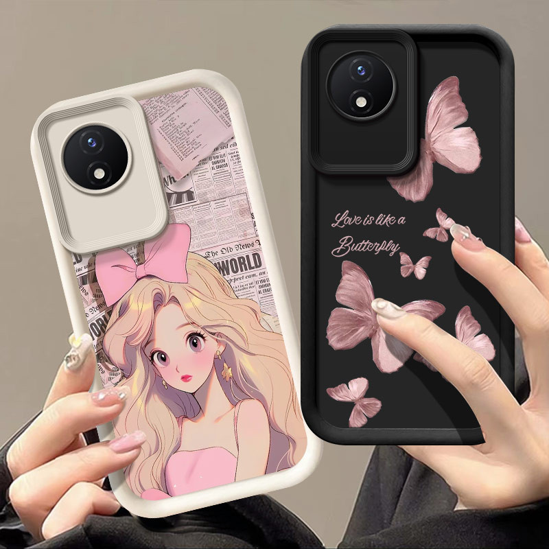 เคส Vivo Y02, สไตล์เยาวชนใหม่กรณีโทรศัพท์นุ่ม KLQ1TY1