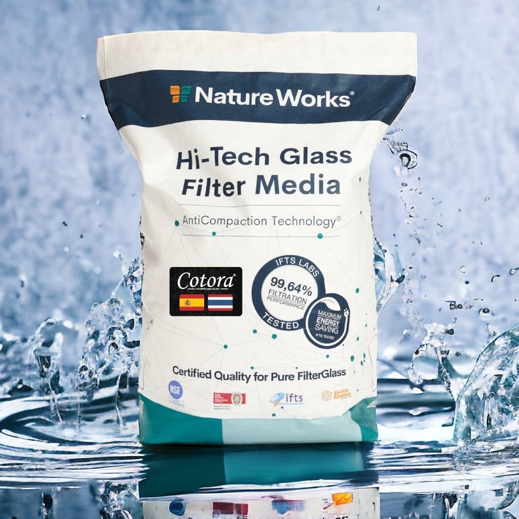 NatureWorks x Cotora สารกรองแก้ว ใช้กับถัง 8x44 10x54 18x65 หรือ ถังใหญ่ 40x60 อายุการใช้งาน 15 ปี (ของแท้ 100%)