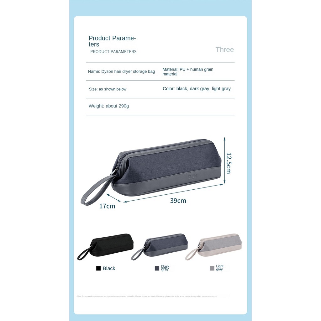 [Ready Stock+Fasting S hipping ]กระเป๋าเก็บของแบบพกพาเข้ากันได้กับเครื่องเป่าผม Dyson Supersonic/Dyson Airwrap Styler/Dyson Corral เครื่องหนีบผม