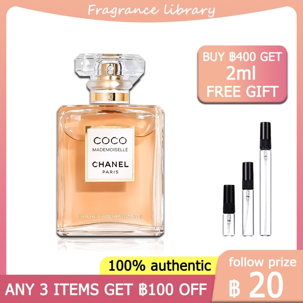 [100%ของแท้ ] Coco Mademoiselle Intense EDP 2ml/5ml/10ml น้ําหอมผู้หญิง