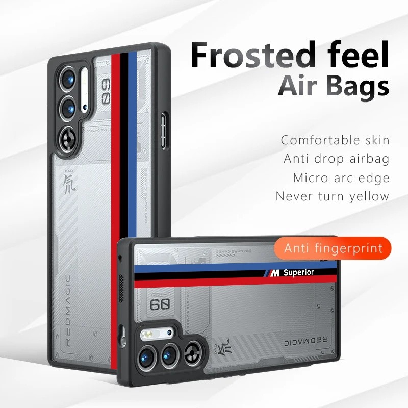 [คลังสินค้าพร้อม] เคสโทรศัพท์แบบใสสําหรับ Red Magic 9s Pro Plus 9 Pro Plus 8s Pro 8 Pro Plus Shock Fall Protection เคสอะคริลิครูปแบบที่เหนือกว่า