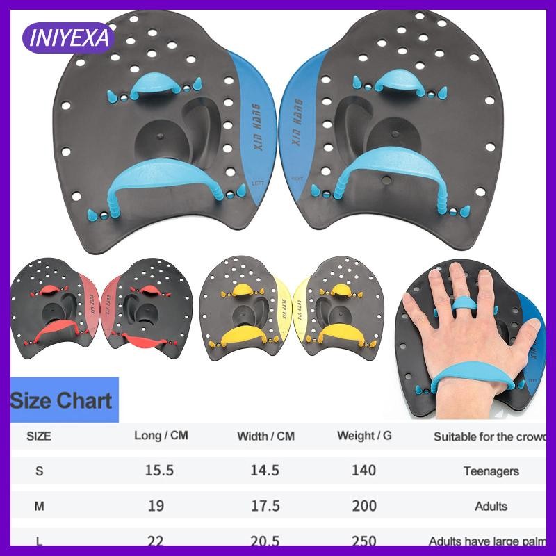 [Iniyexa] Swim Paddle Hand, Swim Training Hand Paddle with Adjustable Straps, Swim Hand