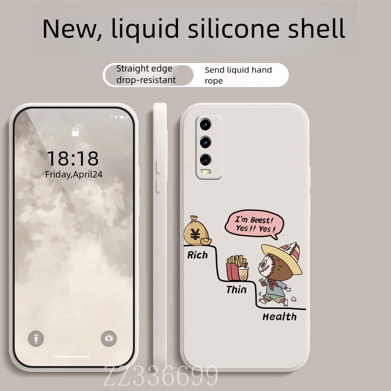 เคส VIVO Y20 Y20S Y20i Y20A Y20G Y20T Y12S Y12A V2029 V2027 V2032 V2026 V2033 V2042 V2102 louti เคสโทรศัพท์ซิลิโคนฝาครอบป้องกัน