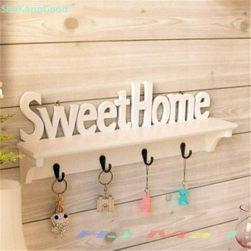 Skth Key Rack Holder Wall Organizer Mount Hanger Home Letter Hooks Storage Hook SKK