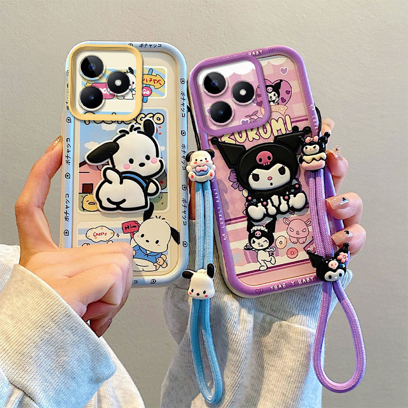 เคส realme c53 เคสโทรศัพท์ตุ๊กตา Kuromi 3D สําหรับเคส oppo น่ารัก