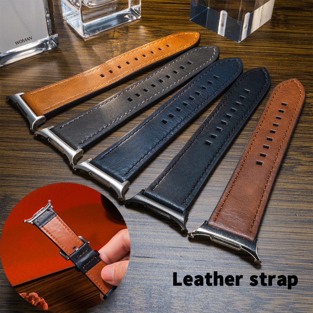 สายหนังไมโครไฟเบอร์ใช้งานร่วมกับ Samsung Galaxy Watch Ultra 47 มม.สาย Minimalist สําหรับ Galaxy Ultra 47 มม.นาฬิกาอุปกรณ์เสริม