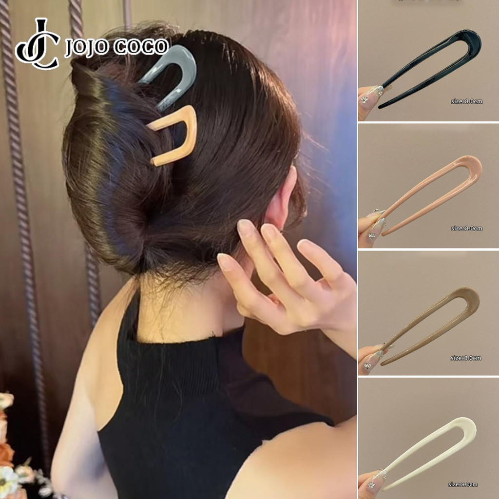 Jojo COCO อะคริลิค Hairpin เกาหลี Elegant U-รูป Hairpin Headdress+1