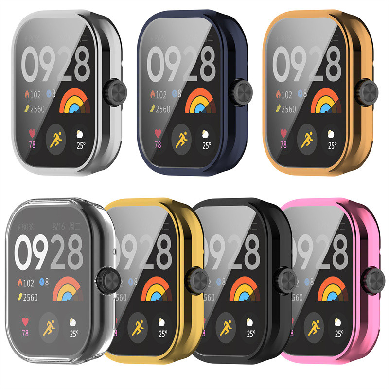 สําหรับ Xiaomi Redmi Watch 6 5 4 3 Active Lite เคส เคสป้องกันโปร่งใสซิลิโคน tpu ปกอ่อนอุปกรณ์เสริมเต็มรูปแบบ