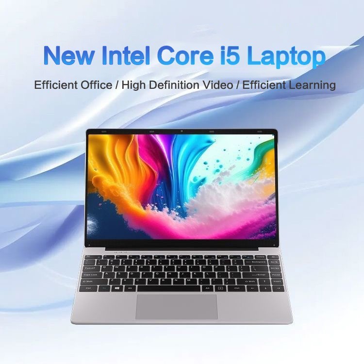 【ผ่อนชำระได้】Lenovo 2024 แล็ปท็อปสําหรับเล่นเกมสํานักงานใหม่ 14 นิ้ว Intel Core i5 8GB RAM 128GB SSD เปิดปิดได้ 180 ° Gaming laptop 2 ประกันปี