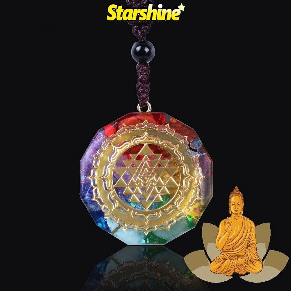 7 Chakras โยคะพลังงานสร้อยคอจี้คริสตัล/ลูกตุ้ม Amulet Orgonite คริสตัล Charms/ DIY Energy เครื่องประดับทําของขวัญ