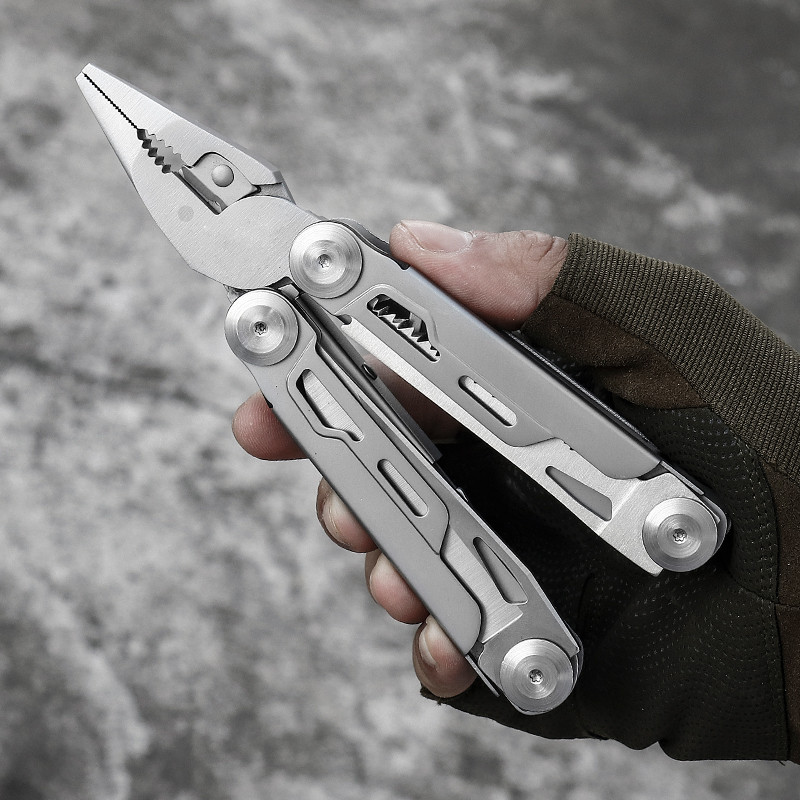 Multitool คีม Multitools 12-in-1 พร้อม ​เครื่องมือหลายมืออาชีพสําหรับการเอาชีวิตรอด, ตั้งแคมป์และล่าสัตว์, สําหรับผู้ชายพ่อวงดนตรี ชั่วโมง