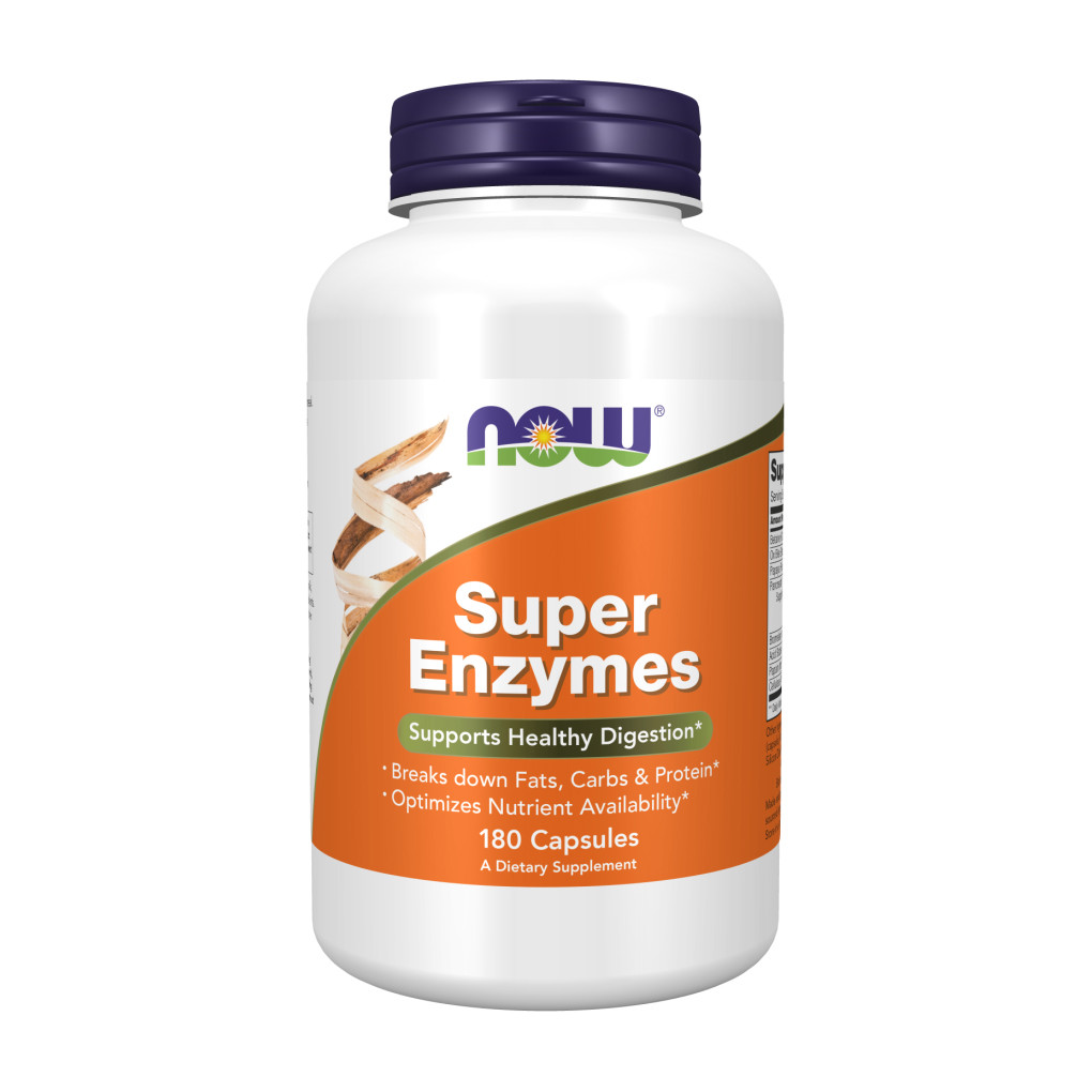 Now Foods, Super Enzymes, 180 Capsules