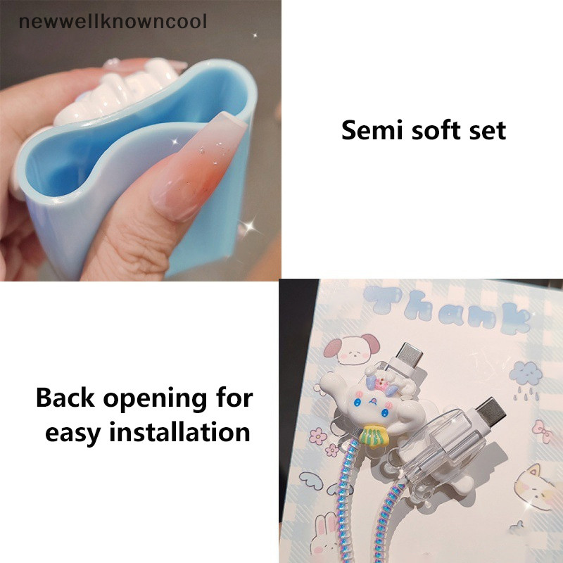 Newwellknowncool Charger Data Cable Case Protector และ Winding Kit สําหรับ 18W 20W Fast Charger Adapter Phone Charger Case AAD - รูปที่ 3