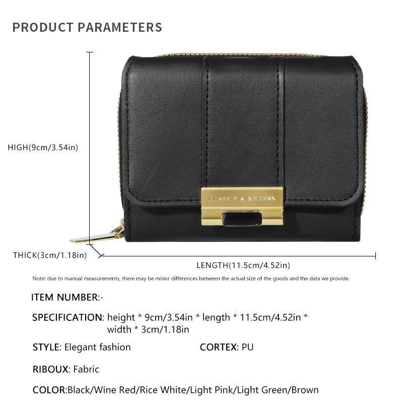 กระเป๋าสตางค์ใบสั้น มี6สี ขนาดเล็กพกพาสะดวก พร้อมช่องใส่บัตร ฮิตมากตอนนี้