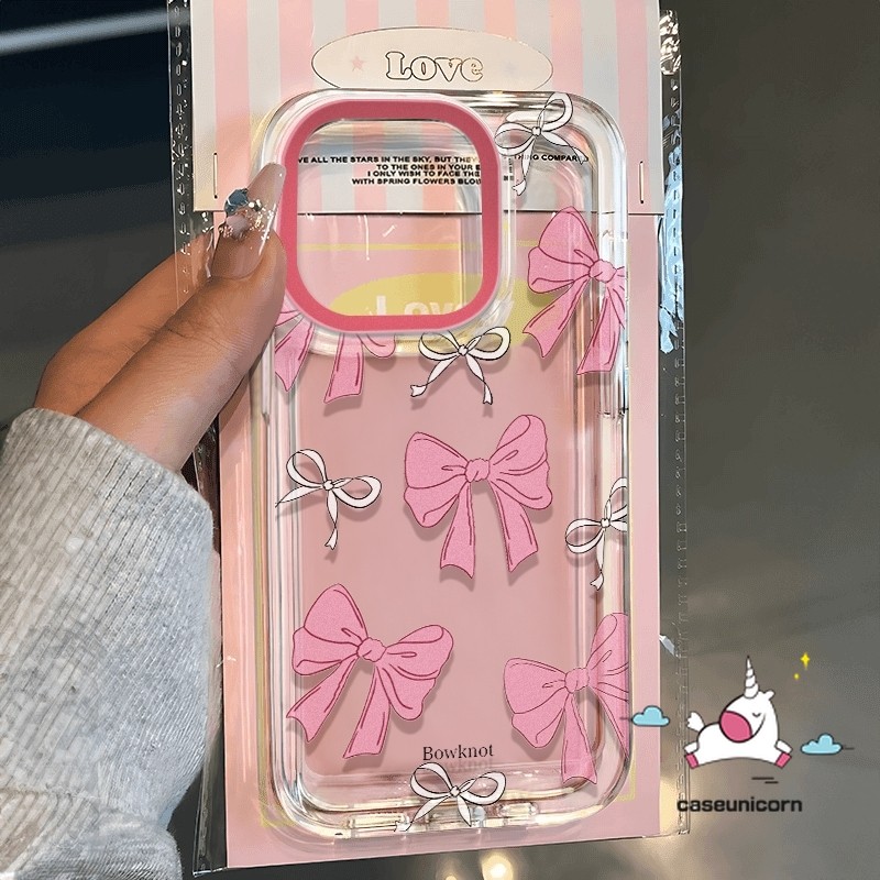 การ์ตูนโบว์โรแมนติก Graffiti เกล็ดหิมะน่ารัก Love Heart Bow สําหรับ IPhone 13 15 11 14 12 Pro Max 7Plus XR X 15 7 14 8 Plus XS Max SE 2020 แฟชั่นโปร่งใสนุ่มกรณี