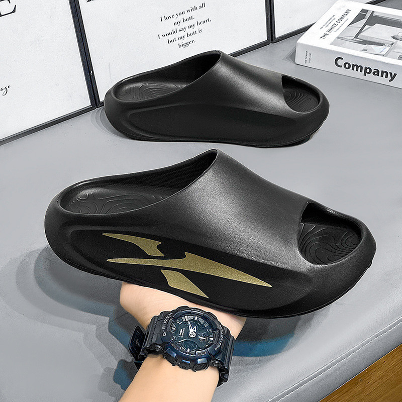 Street Wear รองเท้าแตะผู้ชาย EVA5.0 ซม.หนา Soled รองเท้าแตะกันลื่นกลางแจ้งทนต่อการสึกหรอ St