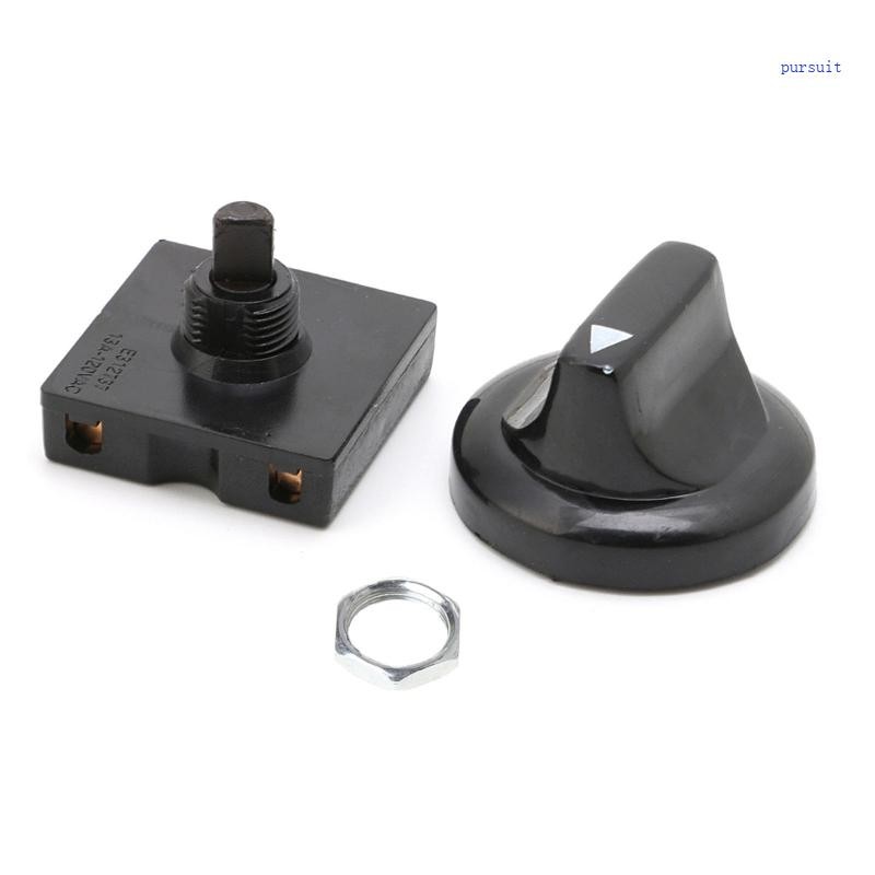 SUIT* 4-position 3-Speed Fan Selector สวิตช์หมุน Governor พร้อม Knob 13AMP 120V-250V