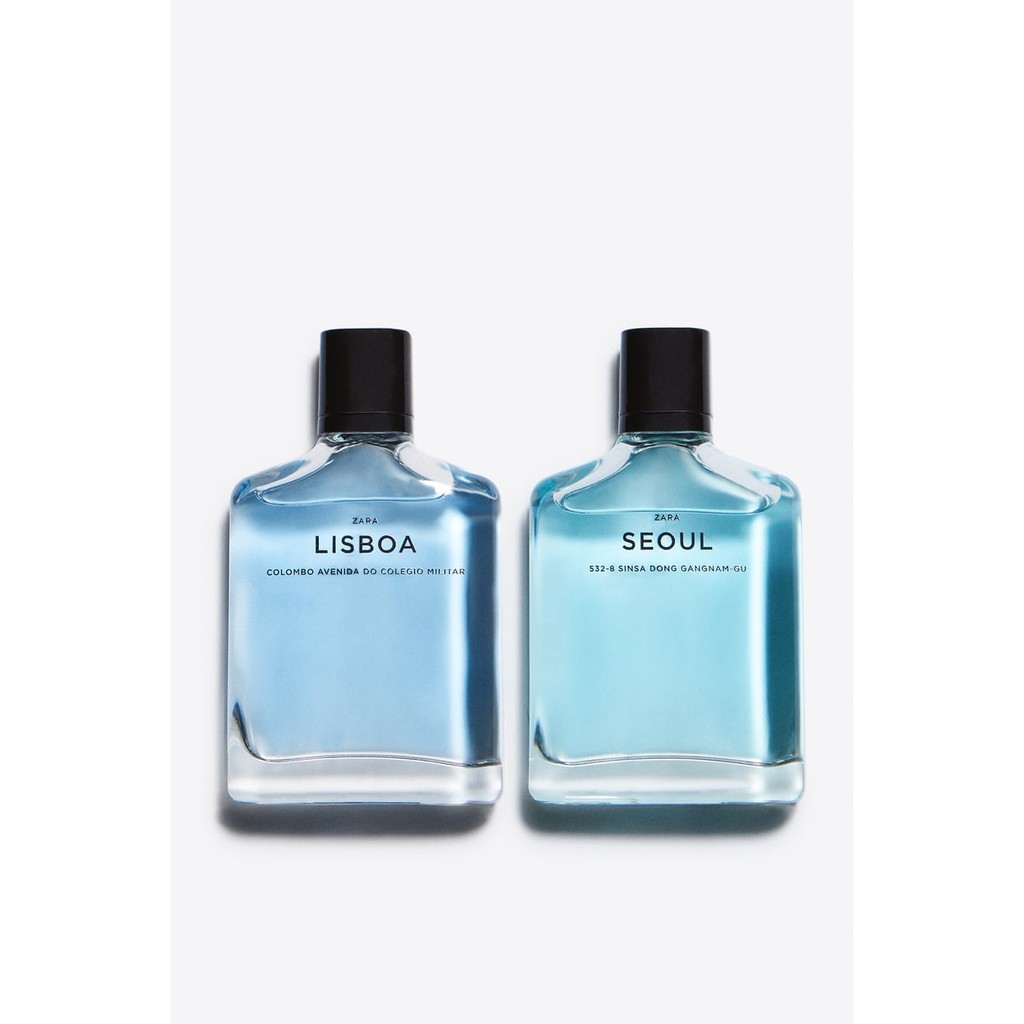 (น้ำหอมzara)  กลิ่นหอมมาก  ZARA SEOUL  + ZARA LISBOA  Eau de toilette Duo set แพ็คคู่สุดคุ้ม 90 ML. 