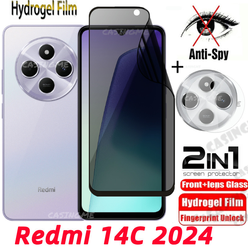 Redmi 14C 2024 Soft Privacy Hydrogelฟิล์มAnti-Spyคลุมทั้งหมดป้องกันหน้าจอAnti Peekความเป็นส่วนตัวฟิล