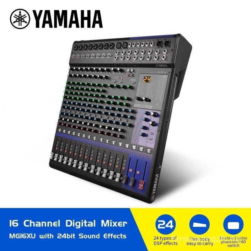 มีสินค้าในสต็อกYamaha Mg16xu Mixer 16 ช่องคอนโซลผสมมืออาชีพ MG10XU MG12XU Mixer U1AE