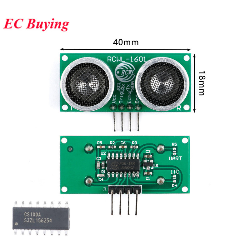 2 ชิ้น/1 ชิ้น RCWL-1601 อัลตราโซนิกตั้งแต่เซนเซอร์โมดูลระยะทางใช้งานร่วมกับ HC-SR04 แรงดันไฟฟ้ากว้าง 3V-5V CS100A ชิป