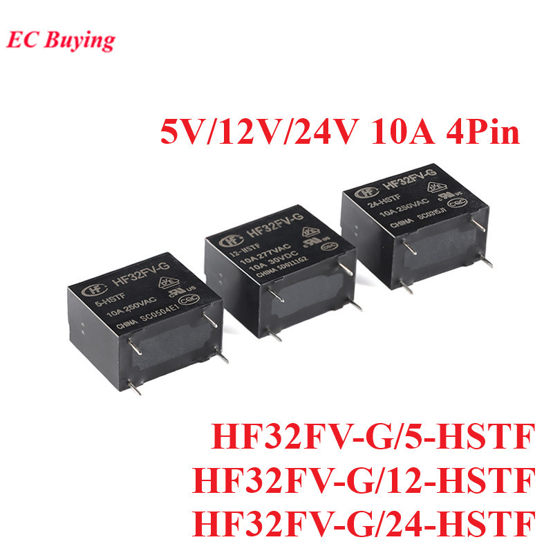 5/1pcs รีเลย์ HF32FV HF32FV-G/5-HSTF 12-HSTF 24-HSTF HF32FV-G-5-HSTF HF32FV-G-12-HSTF DC 5V 12V 24V 