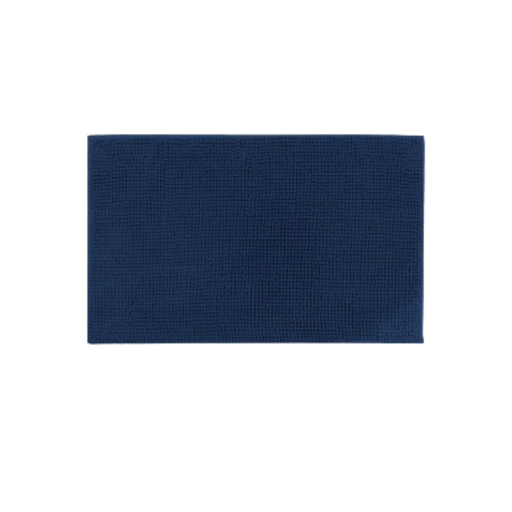 GlobalHouse COZY พรมเช็ดเท้าขนนุ่ม รุ่น GINA02 ขนาด 50x80×1.1ซม. สีน้ำเงิน สินค้าของแท้คุณภาพดี