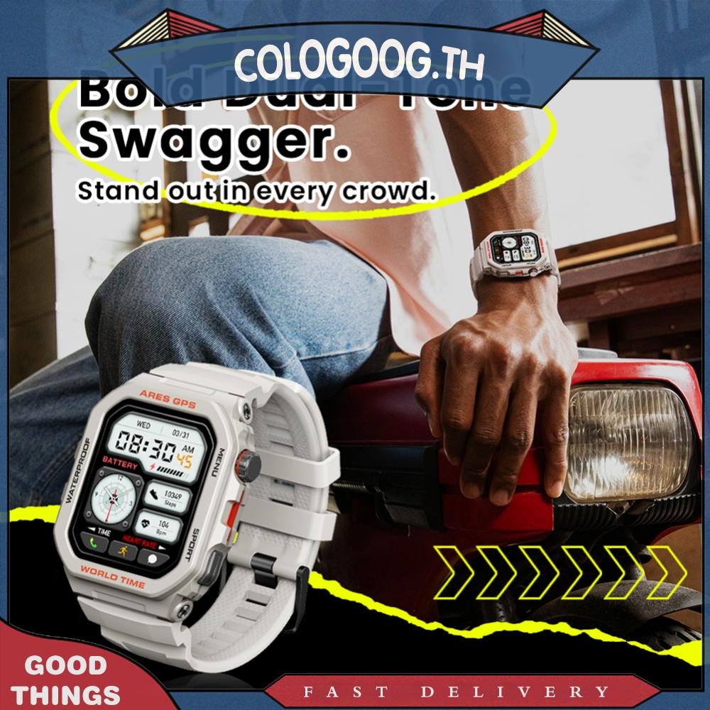 [colog.th] Zeblaze Ares GPS สมาร์ทวอทช์ Heart Rate Spo2 Monitor Sleep Health Tracker
