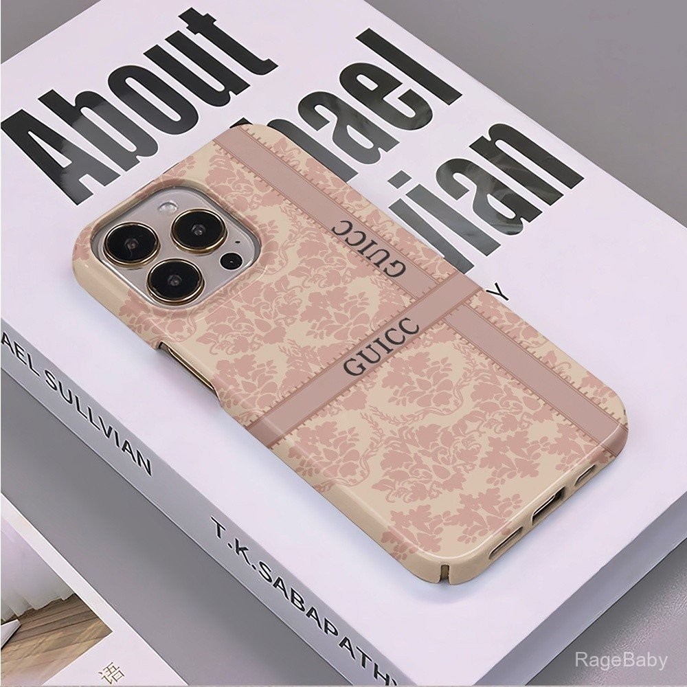 เคสโทรศัพท์มือถือเคสป้องกันลายดอกไม้ยี่ห้อใหญ่เหมาะสำหรับ iPhone 16 PROMAX XS 13PROMAX 15pro 14pro 12PROMAX XR 11pro 13pro 11 15PLUS เคสกันกระแทกเคสแข็ง14 7/8Plus ป้องกันการตก11PROMAX jxaw