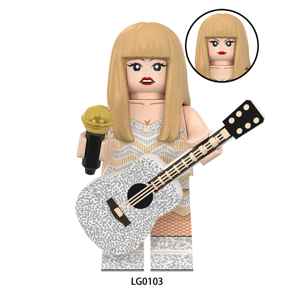 ใหม่ Arroval Super Star Pop นักร้อง Taylor Swift Ed Sheeran Daft Punk Building Blocks ของเล่นรูป - รูปที่ 4