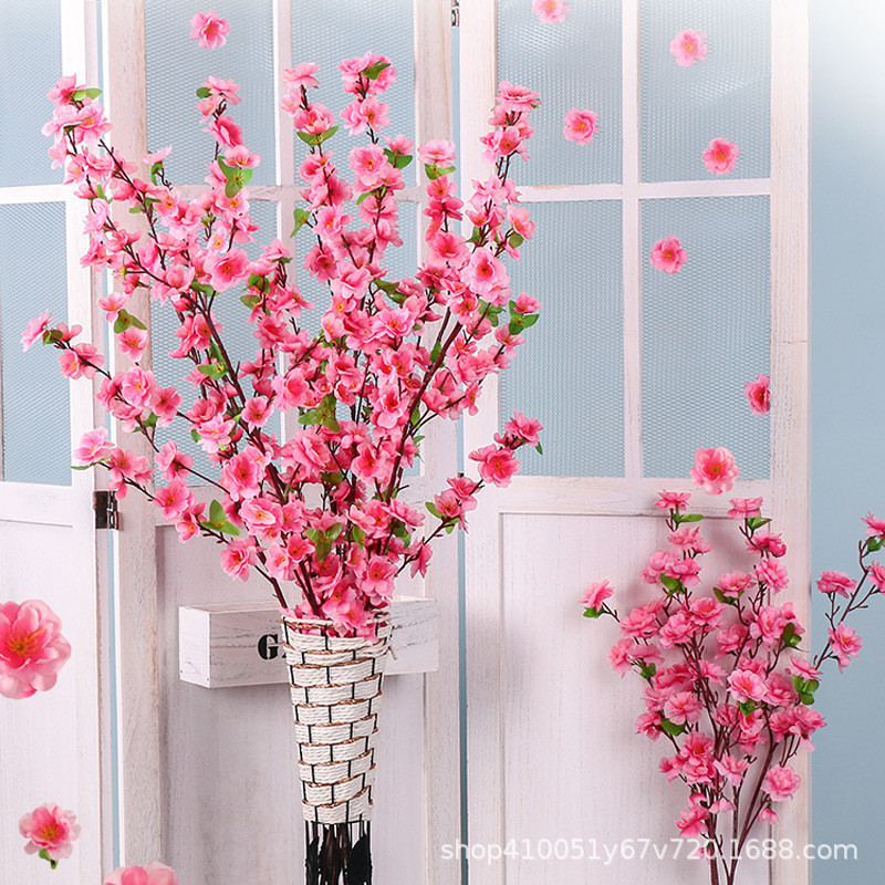 🌸ช่อดอกซากุระปลอม DIY สําหรับตกแต่ง สําหรับตกแต่งบ้าน และสวนดอกซากุระประดิษฐ์ สําหรับตกแต่งบ้าน ขนาด 66 ซม.คุณภาพสูง