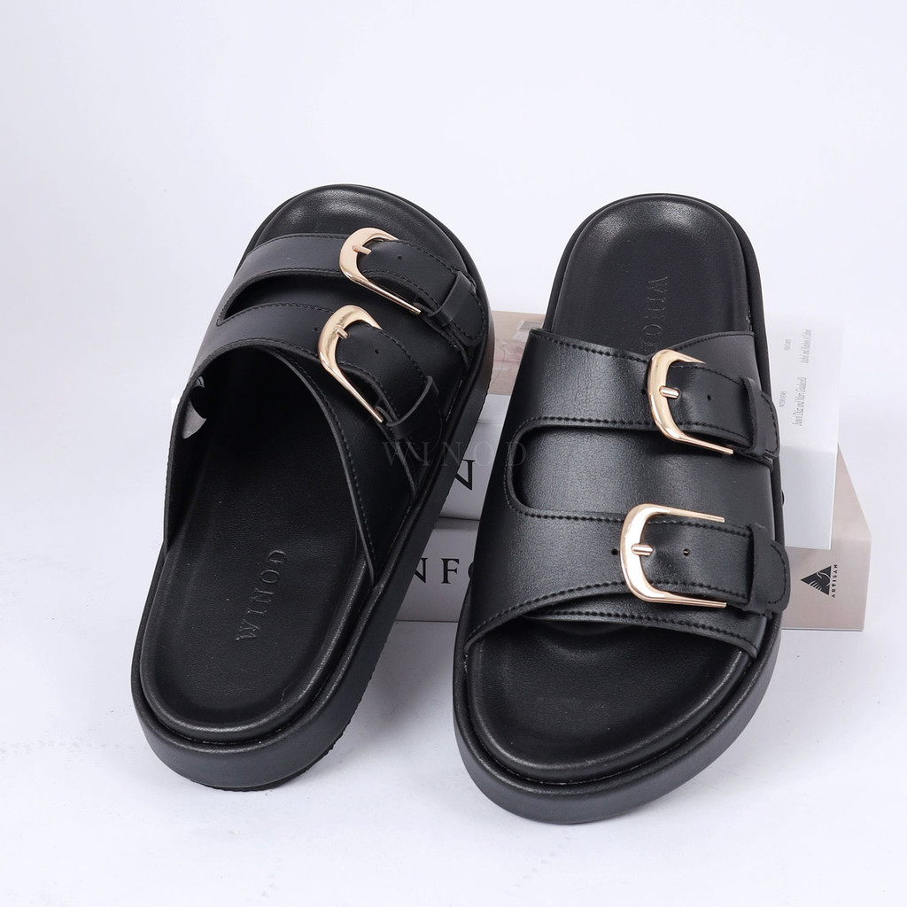 WINOD - Kenzo รองเท้าแตะแพลตฟอร์มผู้หญิงแบบสวมทุกวัน