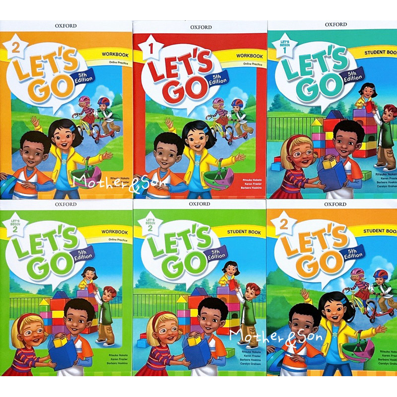 เซ็ต 2 เล่ม หนังสือเรียนภาษาอังกฤษ Oxford : Let's Go 5th Student Book+Work