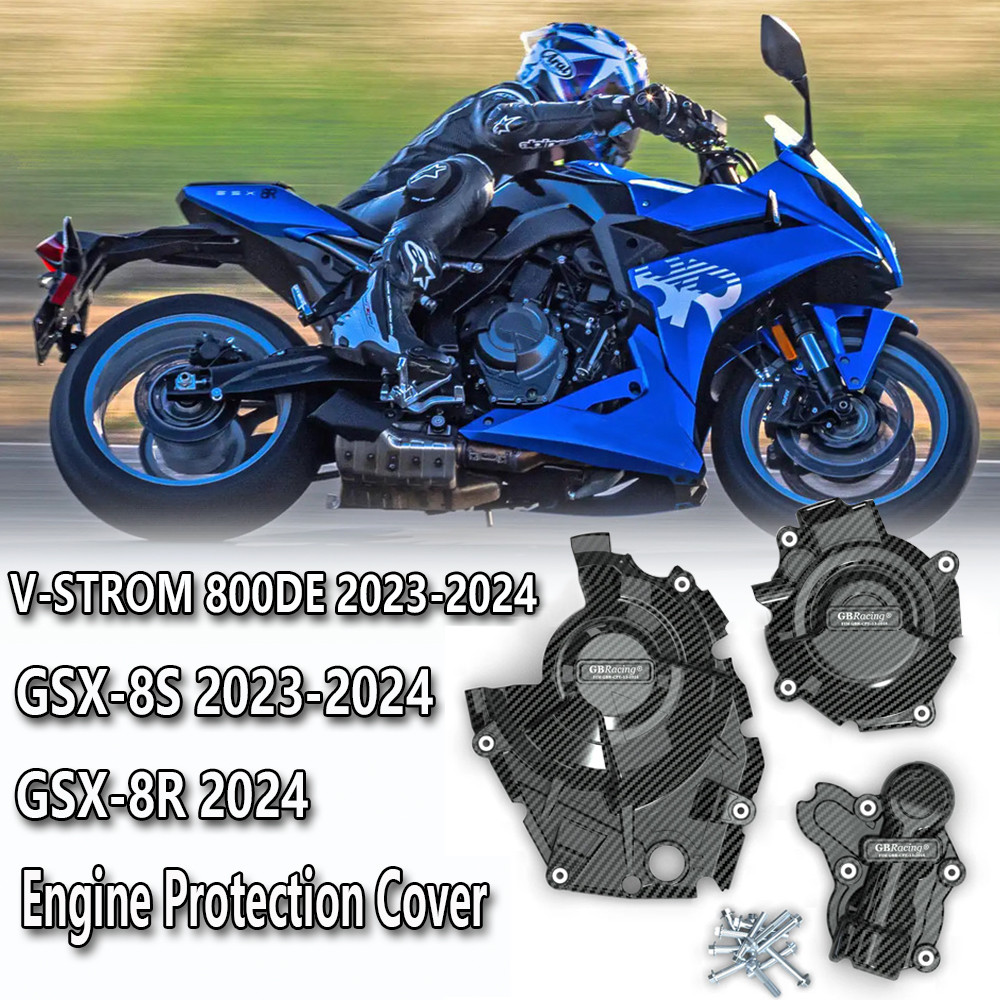 สําหรับ Suzuki GSX-8S 2023-2024 GSX-8R 2024 V-STROM 800DE 2023-2024 อุปกรณ์เสริมรถจักรยานยนต์เครื่องยนต์กรณี Guard Protector ฝาครอบกรณี