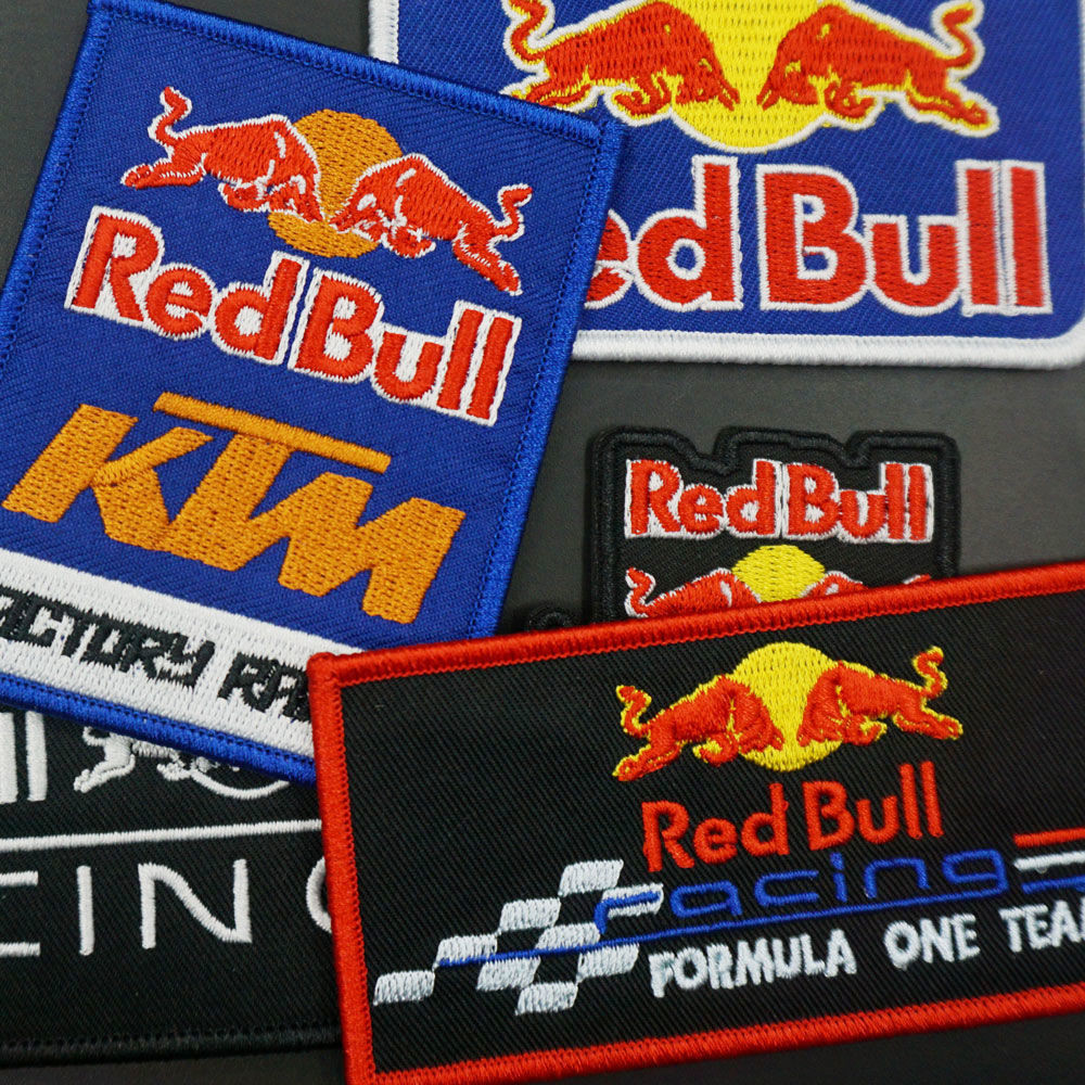 RED BULL KTM Cloth Sticker F1 Event Sticker Motorcycle Backpack Decorative Sticker Jacket Patch Embr
