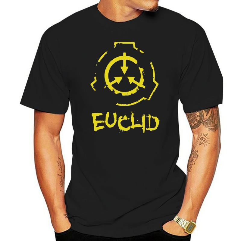 Men tshirt SCP Foundation Euclid เสื้อยืด Unisex tee