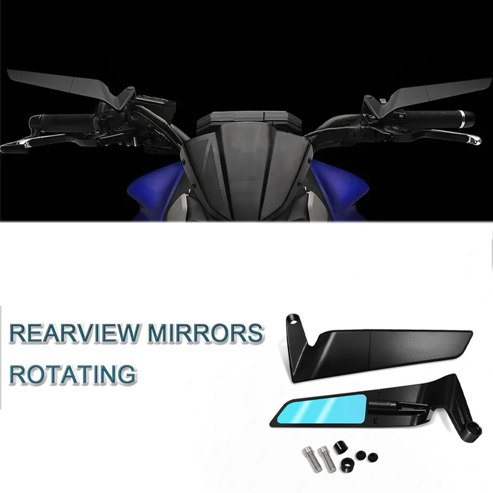 สําหรับ MT07 MT07 MT09 MT09 SP MT10 MT10 SP ชุดรถจักรยานยนต์หมุนได้กระจกมองหลังที่มองไม่เห็น winglet