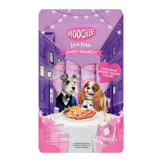 Moochie มูชี่ ขนมสุนัขเนื้อครีมมี่ Creamy Dog Treats แพ็ค 15g x 4 ซอง